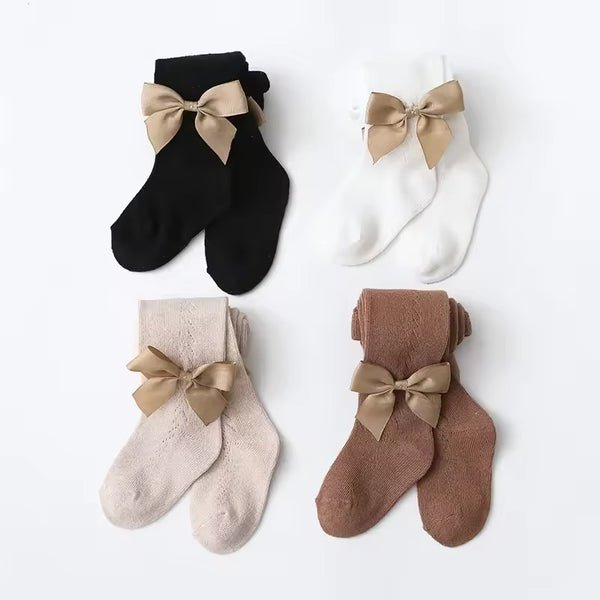 Hollow Out Bow Tights