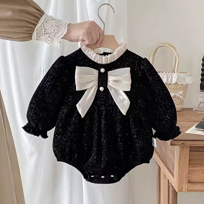 Holiday Collection - Cotton Bow Romper
