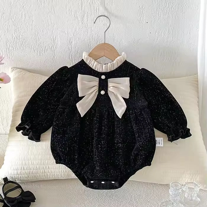 Holiday Collection - Cotton Bow Romper