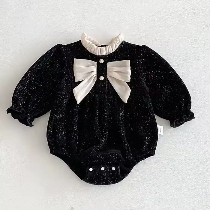 Holiday Collection - Cotton Bow Romper