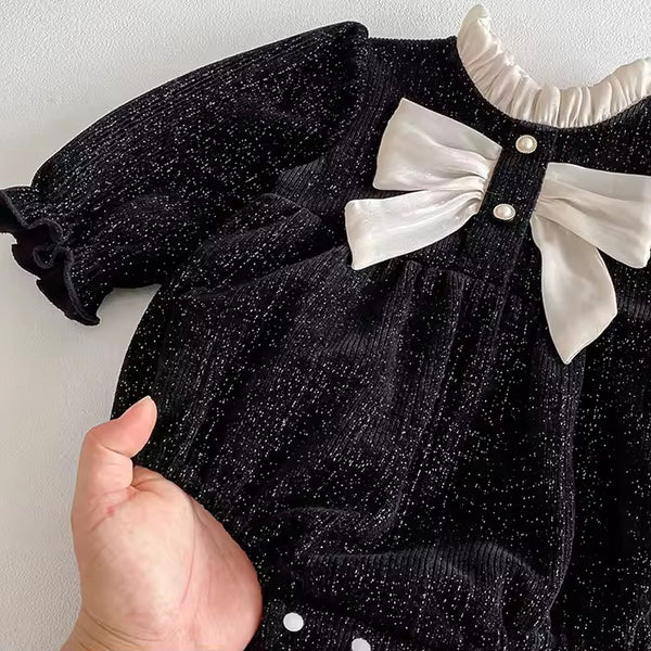 Holiday Collection - Cotton Bow Romper
