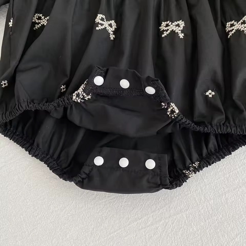 Holiday Collection - Cotton Bow Romper