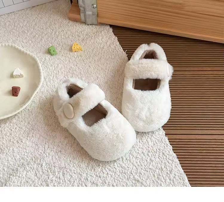 Plush Mary Jane Shoes