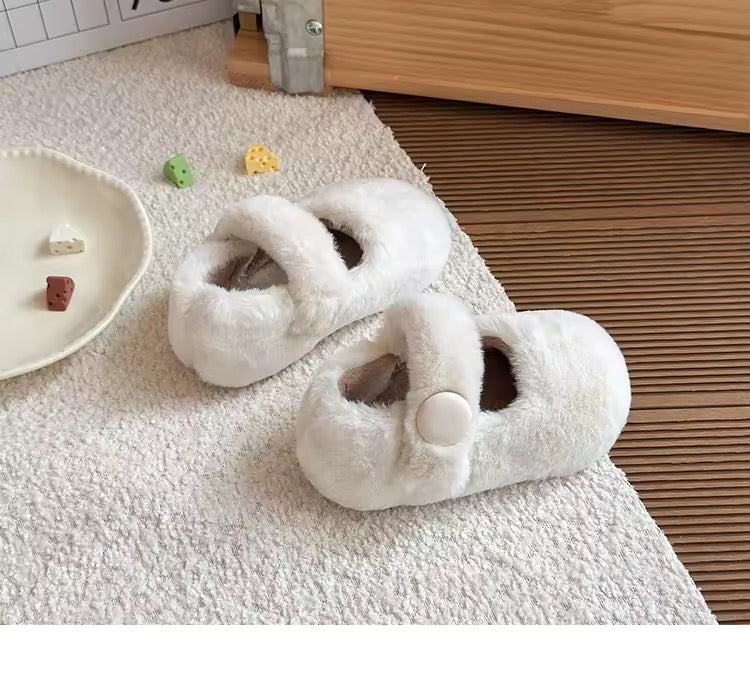 Plush Mary Jane Shoes