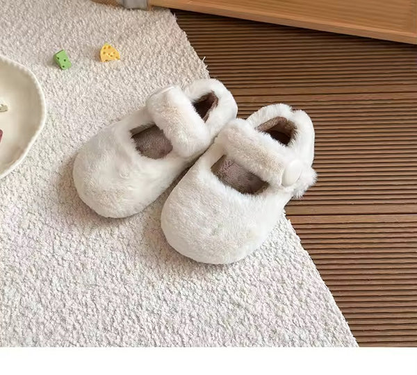 Plush Mary Jane Shoes