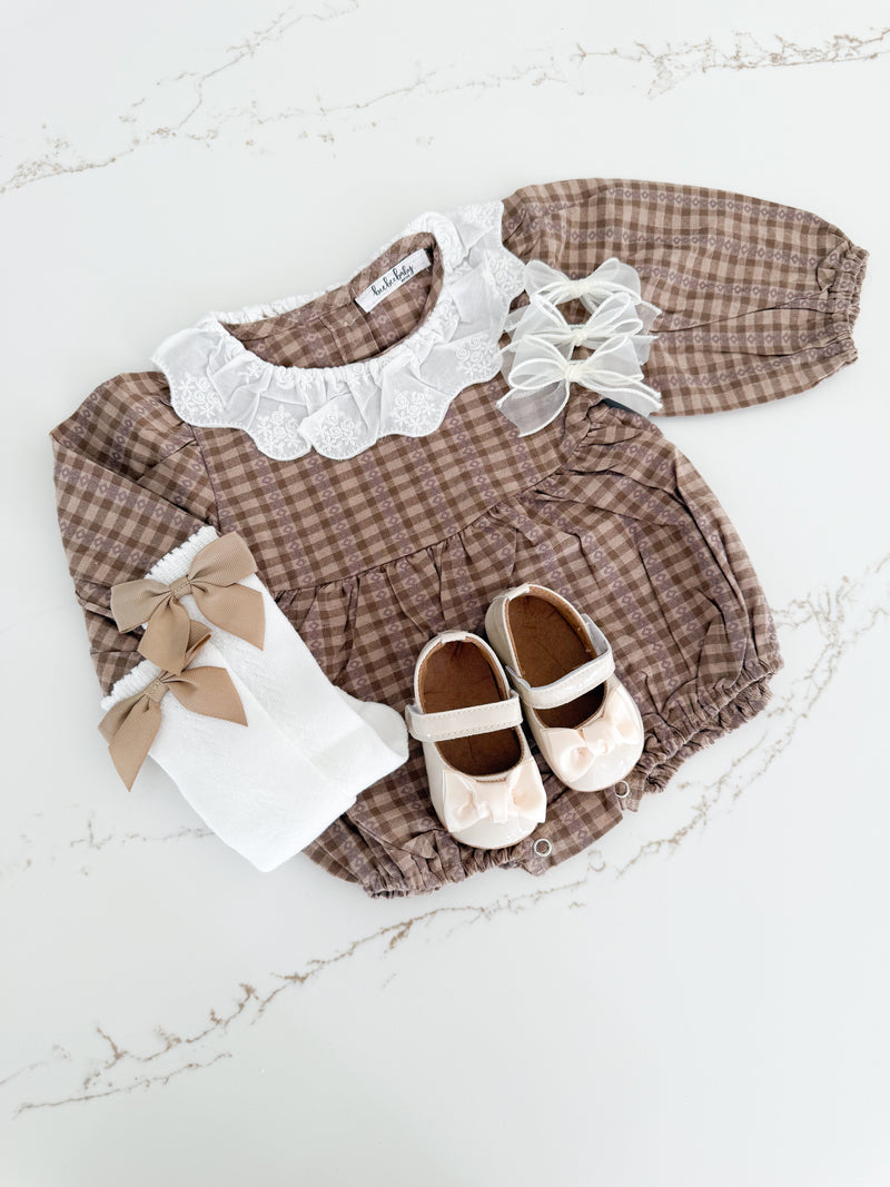 Dolly Gingham Romper