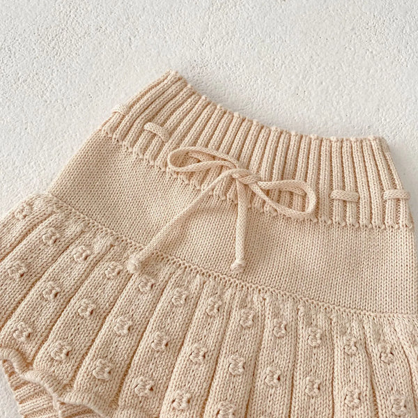 Knit Baby Skirt - Oat