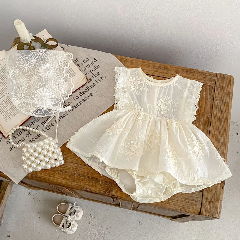 Marie Embroidered Romper