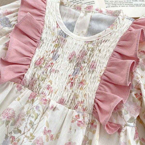 Ruffled Floral Dress