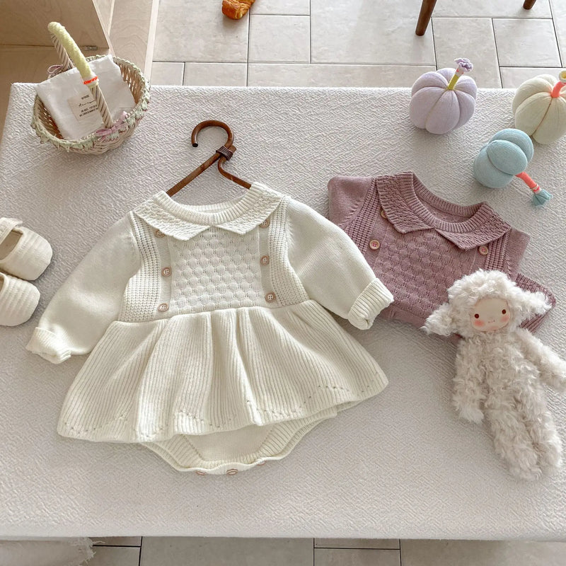 Button Knitted Dress
