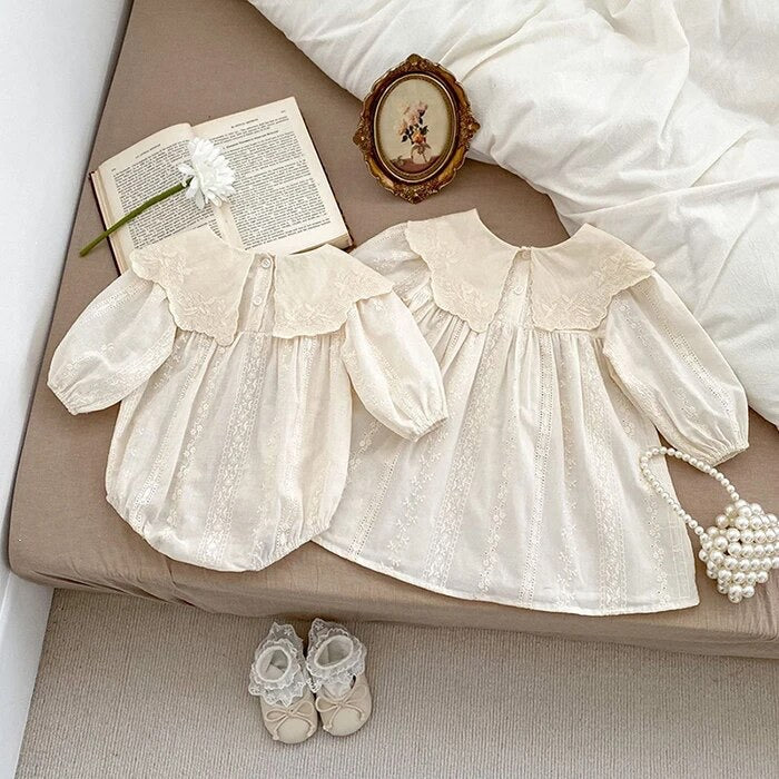 Embroidered Cotton Romper 6-9M