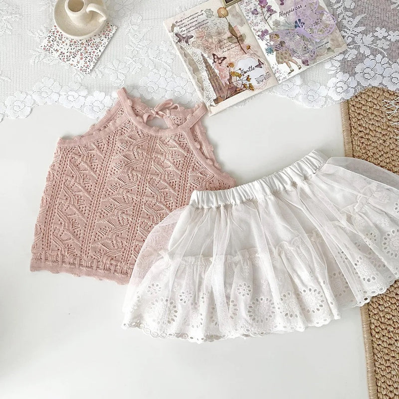 Embroidered Lace Skirt