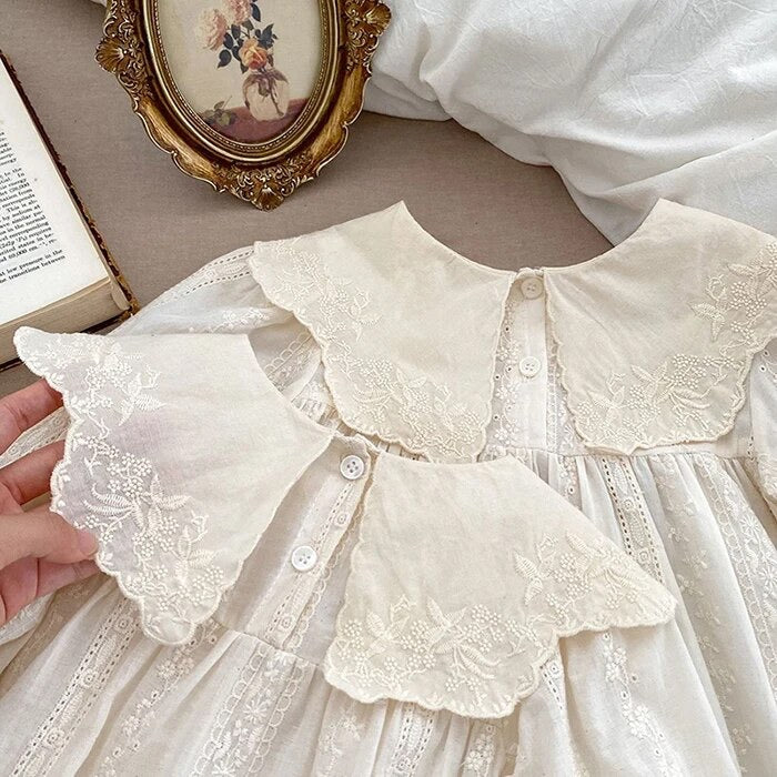 Embroidered Cotton Romper 6-9M