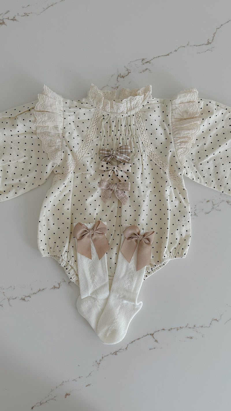 Eloise Lace Trim Romper