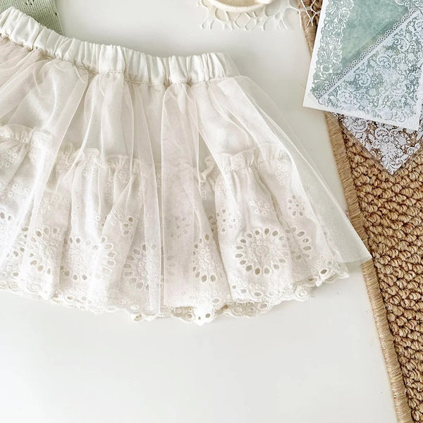 Embroidered Lace Skirt