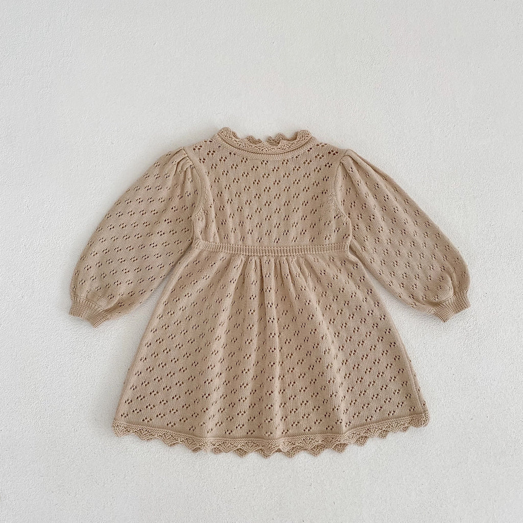 Hollow Out Knit Dress - OAT – BeeBeeBabyBoutique