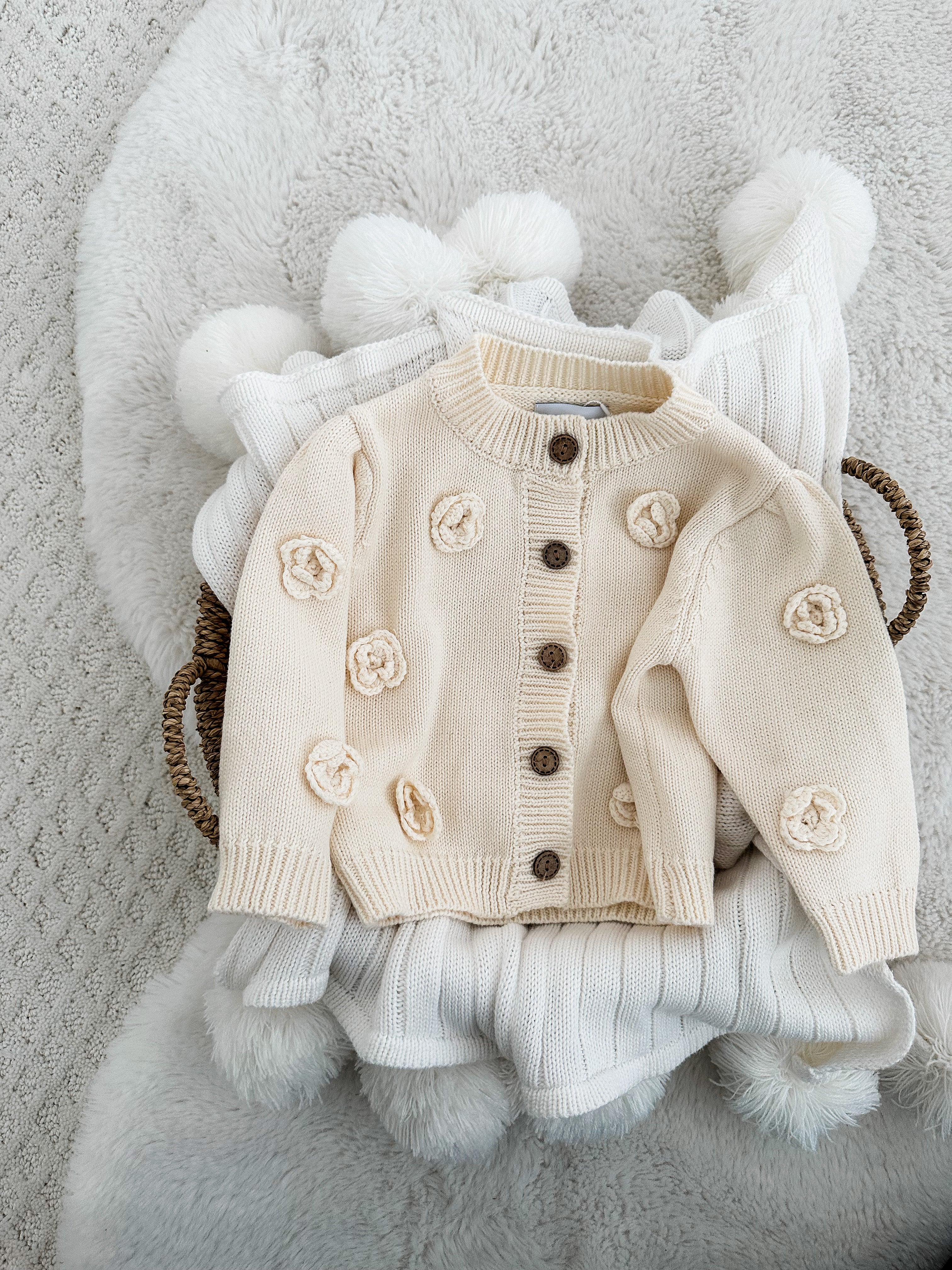 。*様 Extra Fine Lambs Knit Cardigan ネイビー LennyLamb Babywearing Cardigans – Little Zen One