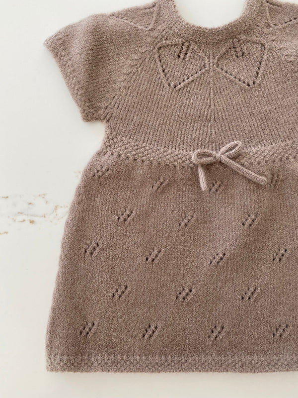 Soft Brushed Knit Dress - Coffee