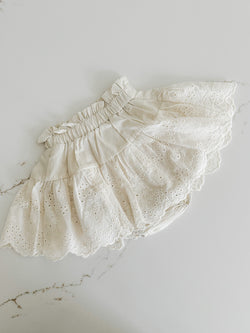 Eyelet Cotton Skirt